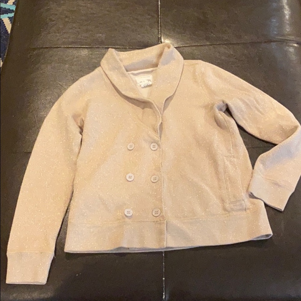 JCrew  Crew Cuts 8 gold shawl neck sweater